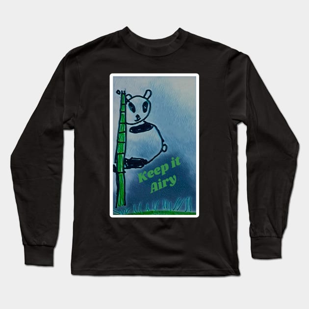 Keep it Airy: Panchito the Panda Long Sleeve T-Shirt by Keep it Airy